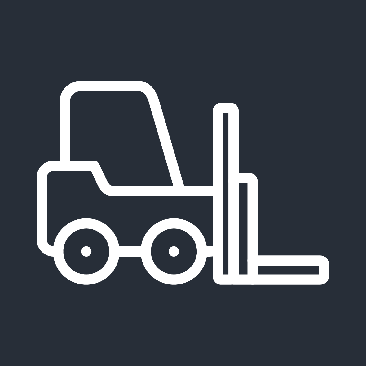 Gabelstapler Symbol für Bedienung von Maschinen