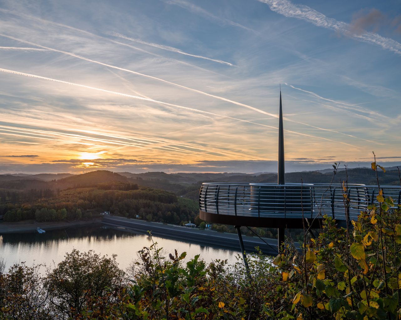 Ausblick auf den Biggesee in Attendorn Sauerland